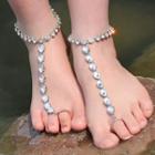 Jeweled Toe Ring Anklet