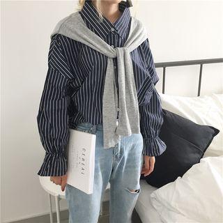 Striped Shirt With Cape