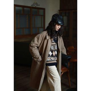 Reversible Quilted Long Coat