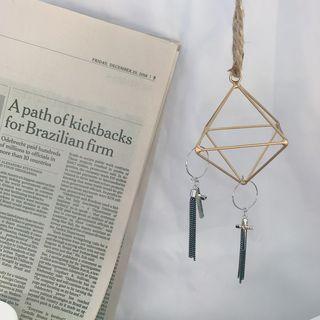 Cross Tasseled Earrings