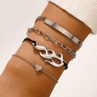 Set Of 4: Bracelet Set Of 4 - 20907 - Silver - One Size
