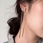 Alloy Bow Fringed Earring