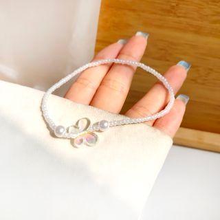 Butterfly Beaded Bracelet As Shown In Figure - One Size