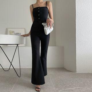 Double-strap Bootcut Jumpsuit