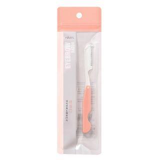 Foldable Eyebrow Razor With Replacement Blade Set - Eyebrow Razor & 2 Piece - Replacement - Pink & White - One Size