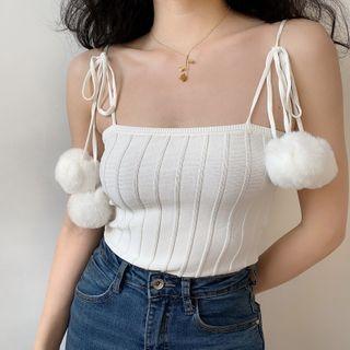 Pom Pom Accent Camisole