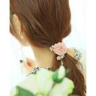 Faux-pearl Rosette Hair Tie