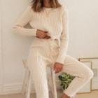 Set: Cropped Sweater + Cropped Knit Pants