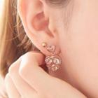 Rhinestone Heart Earrings