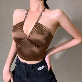 Satin Halter Top