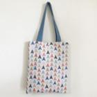 Patterned Canvas Shopper Bag As Shown In Figure - 30cm X 35cm