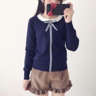 Frill Hem Band Waist Shorts