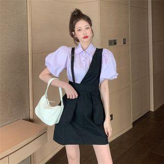 Puff-sleeve Shirt / Jumper Skirt