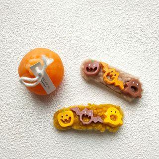 Halloween Resin Shearling Hair Clip