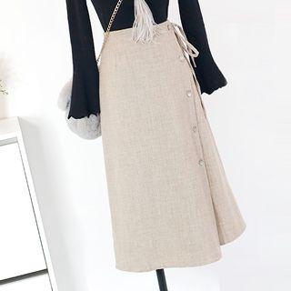 Bow-tie Midi Skirt