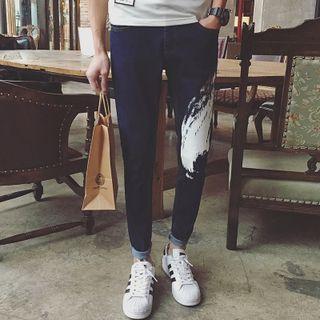 Print Slim Fit Jeans
