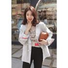 Appliqu  Striped Jacket