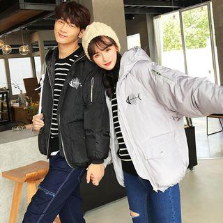 Couple Matching Hood Cat Padded Jacket