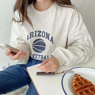 Plus Size Printed Boxy Sweatshirt