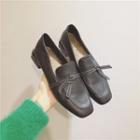 Tie-front Loafers