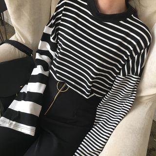 Multi-stripe Long-sleeved T-shirt
