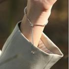 Bead Sterling Silver Bracelet Silver - One Size