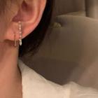 Rhinestone Earring 1 Pair - My32627 - Gold - One Size