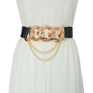 Chunky Chain Panel Elastic Belt