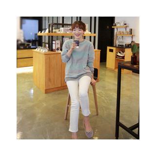 Pocket-side Striped T-shirt