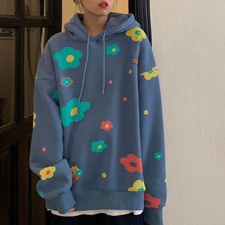 Floral Pattern Hoodie