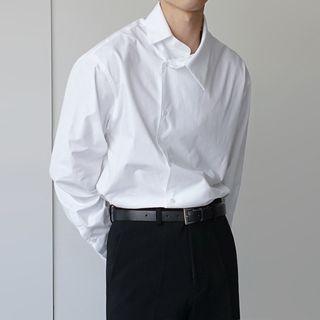 Single-breasted Long-sleeve Shirt