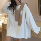 Set: Long-sleeve T-shirt + Shawl