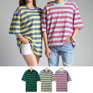 Couple Honeybee Stripe T-shirt