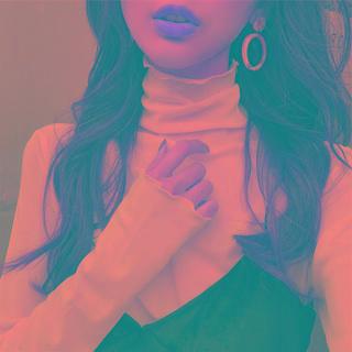 Turtleneck High-neck Long-sleeve Plain Top