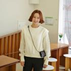 Cable-knit Sleeve Sweatshirt