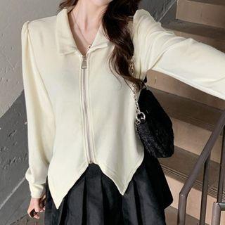 Collared Zip T-shirt