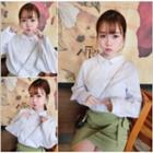 Faux Pearl Shirt