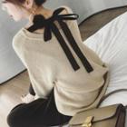 Ribbon Tie-back Sweater