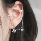 Unicorn & Star Dangle Earring 1 Pc - Silver - One Size