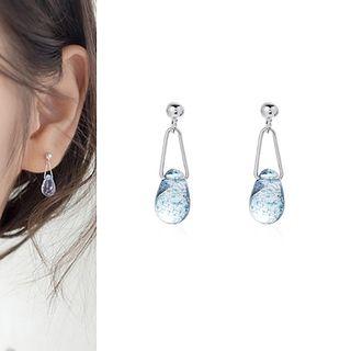 Drop Ear Stud Blue - One Size