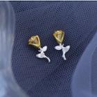 S925 Silver Rose Stud Earring As Shown In Figure - One Size