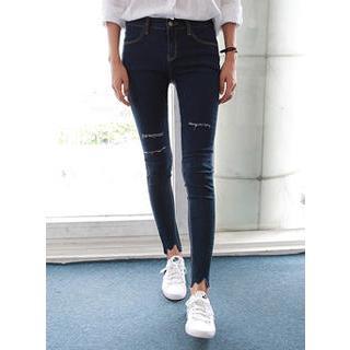 Frey-hem Skinny Jeans