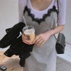 U-neck Colored Slim-fit T-shirt