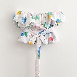 Heart Print Tube Top