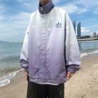 Leaf Print Gradient Jacket