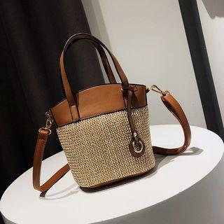 Woven Panel Tote