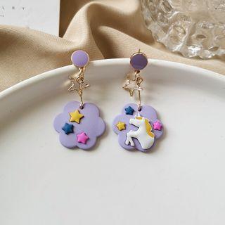 Unicorn Alloy Earring