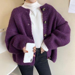Buttoned Cardigan / Long-sleeve Knit Top