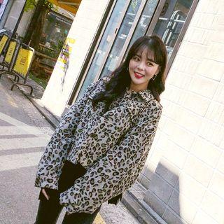 Leopard Short Trucker Jacket
