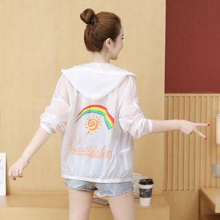 Printed Zip Hoodie Jacket